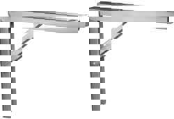 750 Lb Capacity, Anachrome Steel Coated, Folding L-Bracket